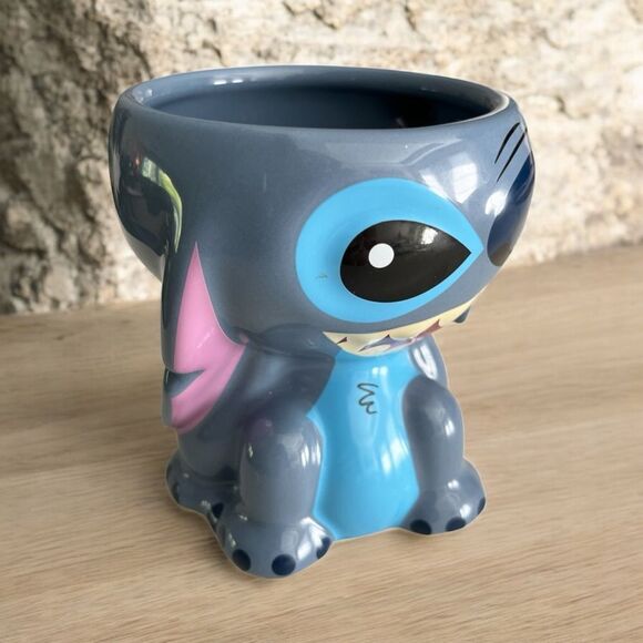 Disney Blue Ceramic Stitch Figural Mug NWT - Picture 2 of 8
